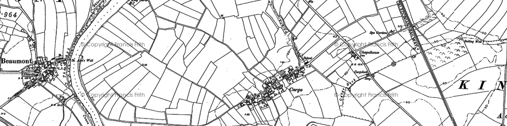 Old map of Bankend in 1888