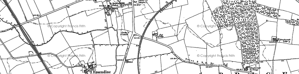 Old map of Carlby in 1886
