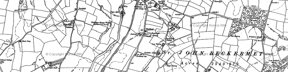 Old map of Carleton in 1898