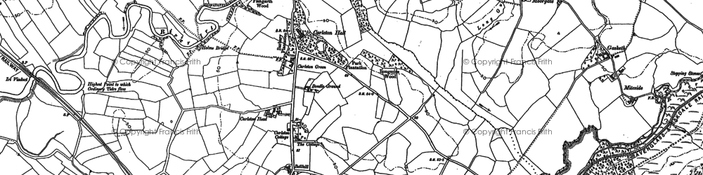 Old map of Boadle Ground in 1898