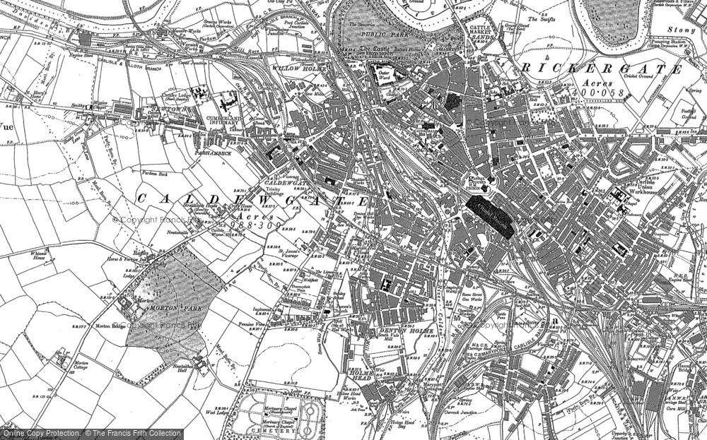 Old Maps Of Carlisle Map Of Carlisle, 1899 - Francis Frith