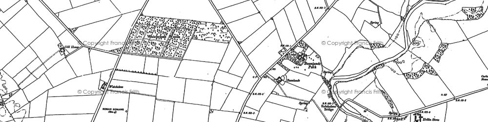 Old map of Carlisle Airport in 1899