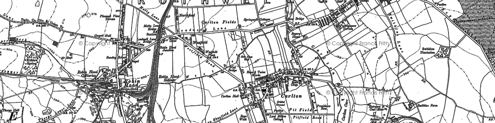 Old map of Ouzlewell Green in 1892