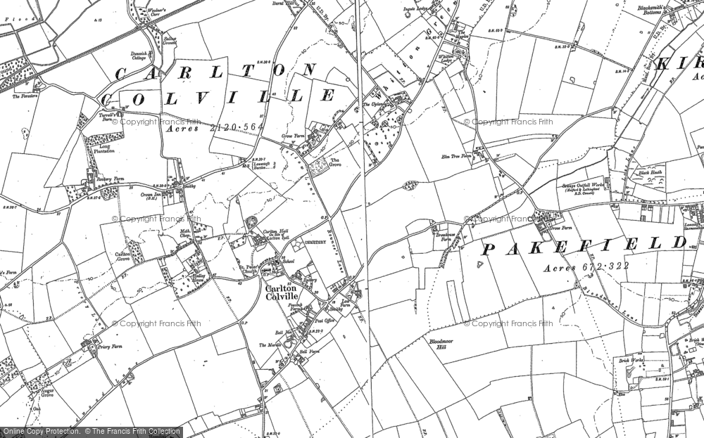 Old Map of Historic Map covering White Cast Marshes in 1903