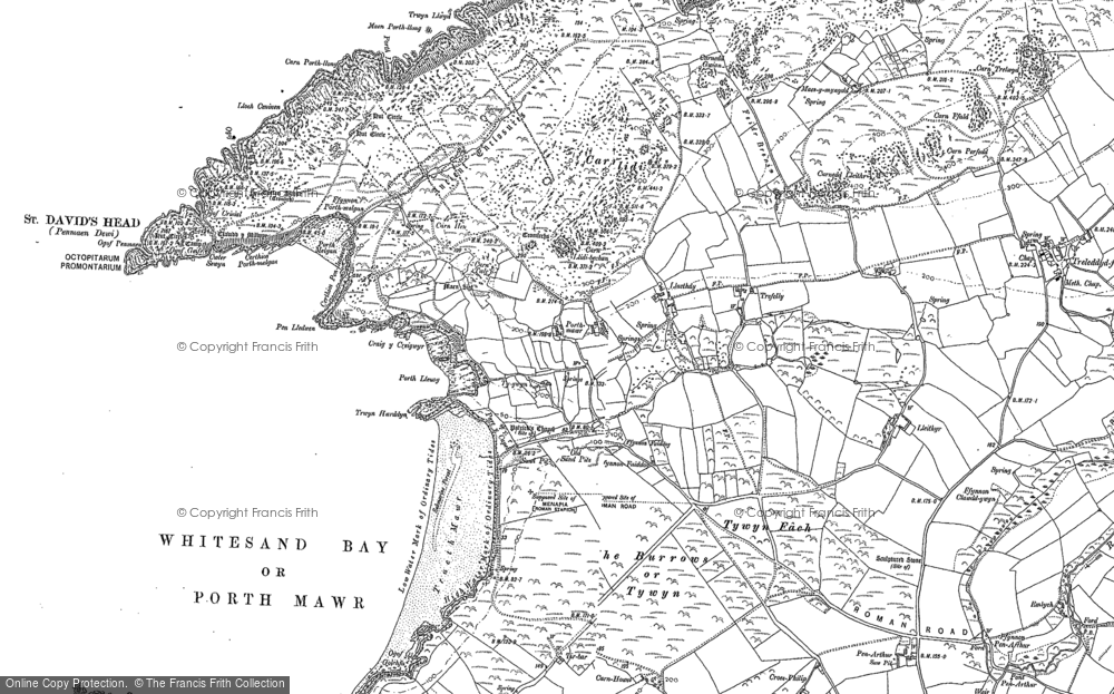 Old Map of Carn Hen, 1906 in 1906
