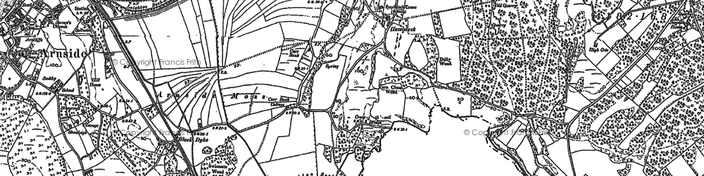 Old map of Hazelslack in 1911