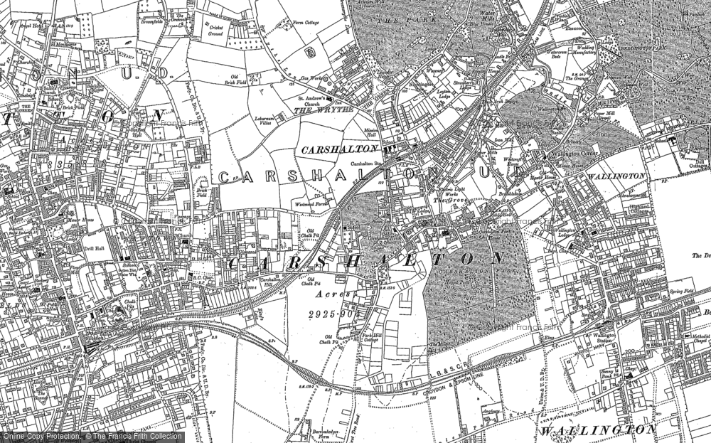 Old Map of Historic Map covering Benhilton in 1894