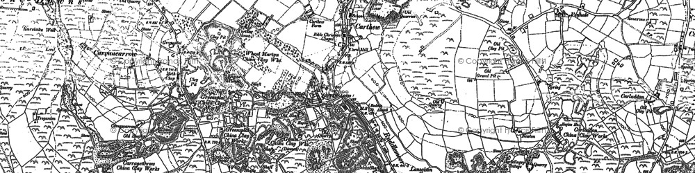 Old map of Carthew in 1881