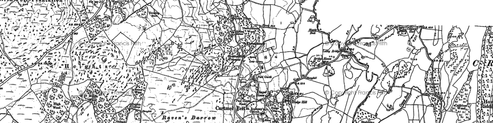 Old map of Ludderburn in 1912