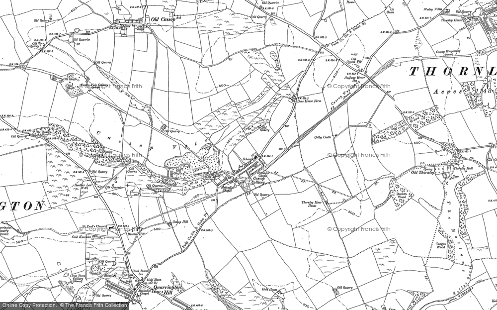 Old Map of Cassop, 1896 in 1896