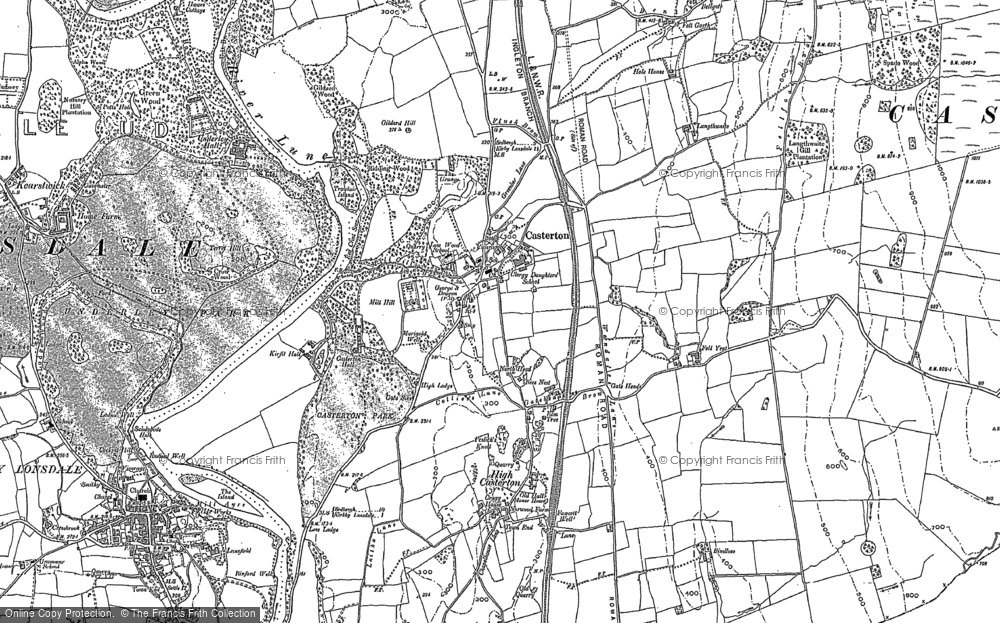 Old Map of Historic Map covering Bellgate in 1910