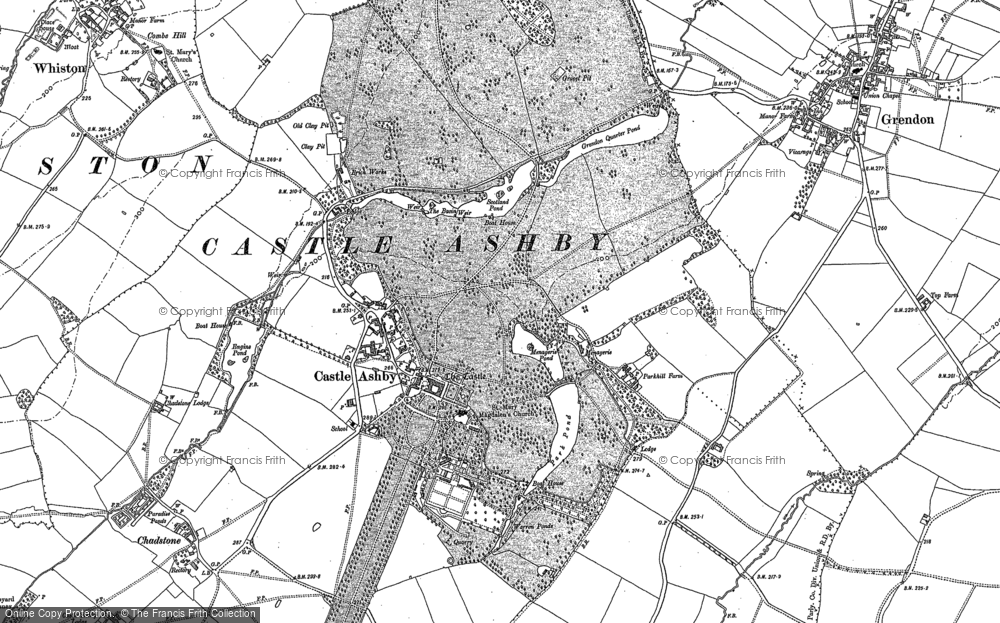 Old Map of Historic Map covering Chadstone in 1899