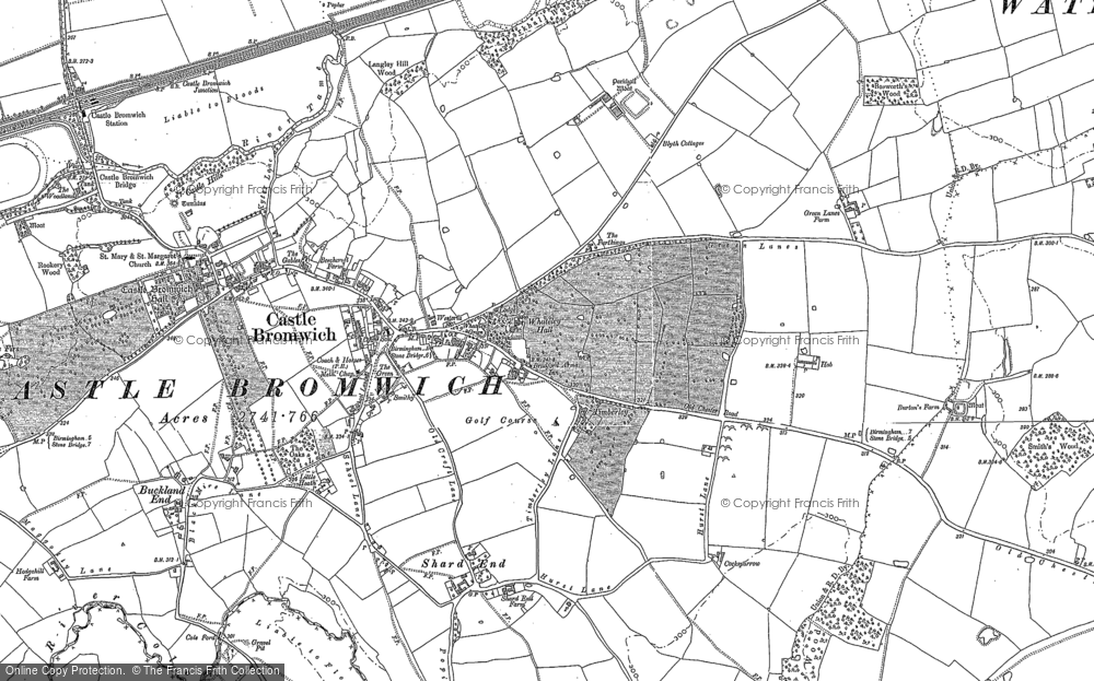 Old Map of Castle Bromwich, 1886 - 1902 in 1886