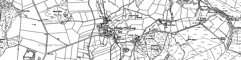 Old map of Castle Carrock in 1899