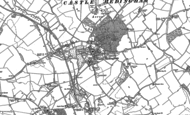Old Map of Castle Hedingham, 1896