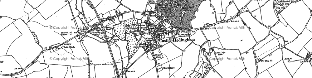 Old map of Colne Valley Railway in 1896