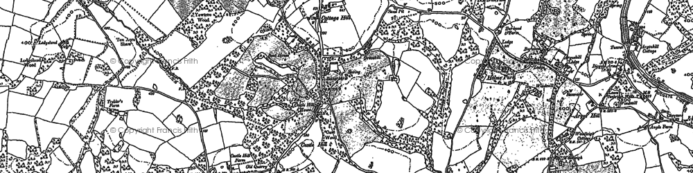 Old map of Castle Hill in 1897