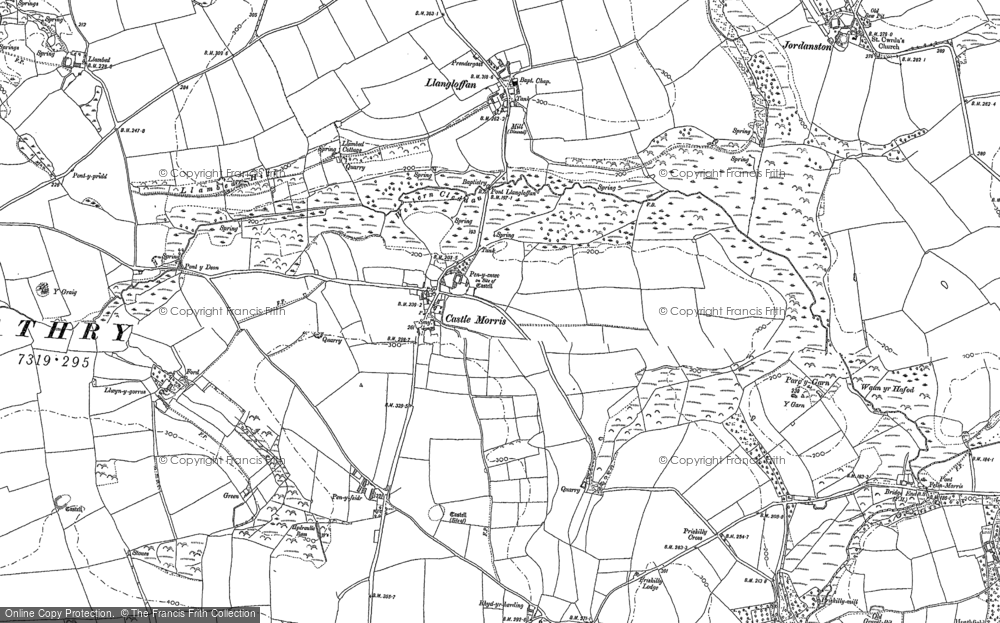 Old Map of Castle Morris, 1887 - 1906 in 1887