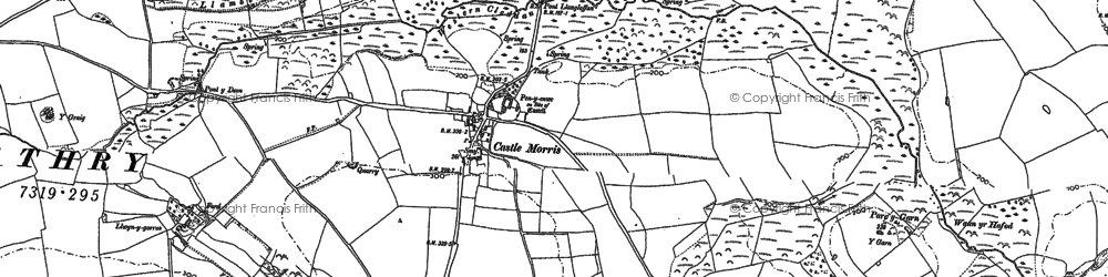 Old map of Castle Morris in 1887