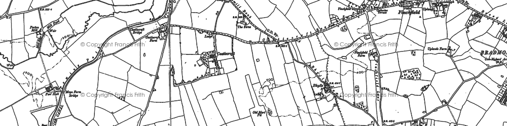 Old map of Castlecroft in 1885