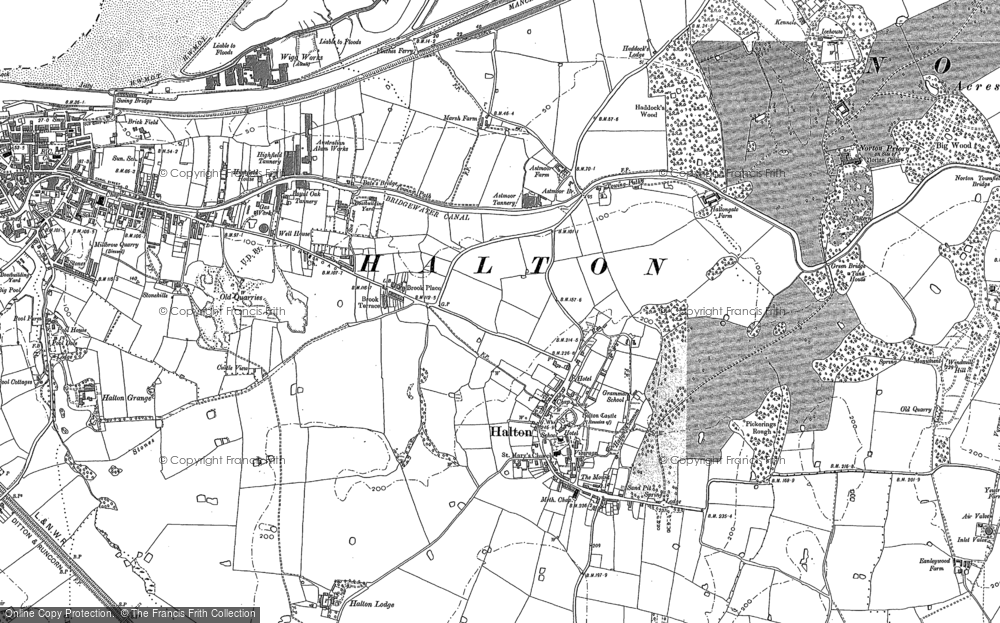 Old Map of Castlefields, 1897 - 1908 in 1897
