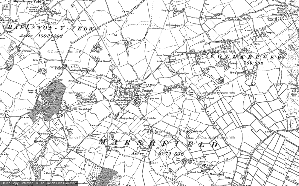 Old Map of Castleton, 1916 in 1916