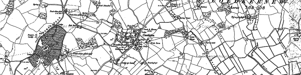 Old map of Castleton in 1916