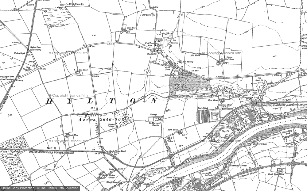 Old Map of Castletown, 1895 - 1914 in 1895