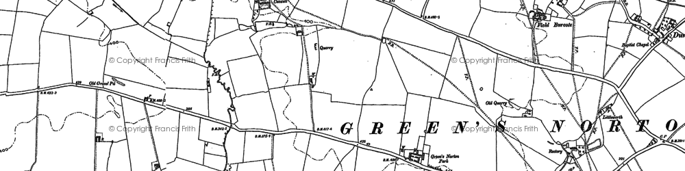 Old map of Caswell in 1883