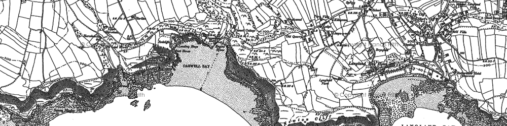Old map of Caswell in 1913