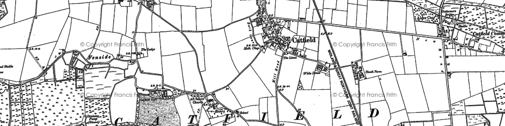 Old map of Catfield in 1880