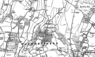 Old Map of Catherington, 1908
