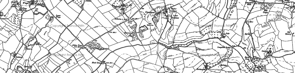 Old map of Goodstone in 1885