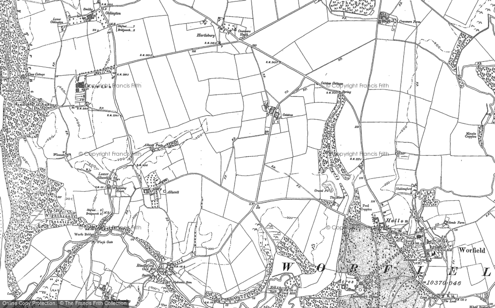 Old Map of Catstree, 1882 - 1901 in 1882
