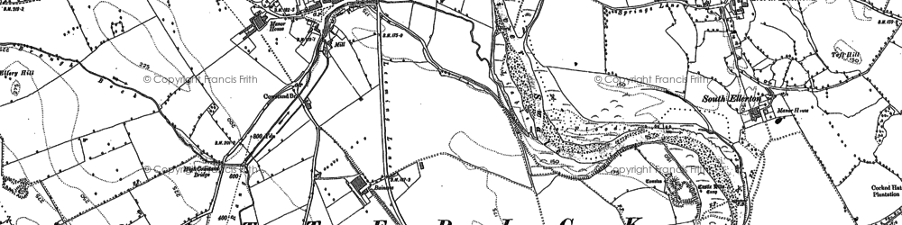Old map of Bainesse in 1891