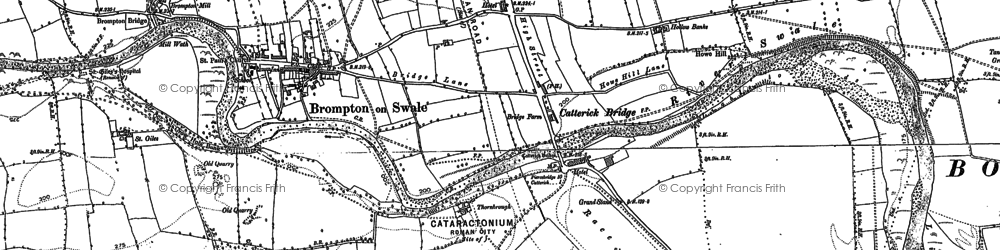 Old map of Brough Beck in 1891