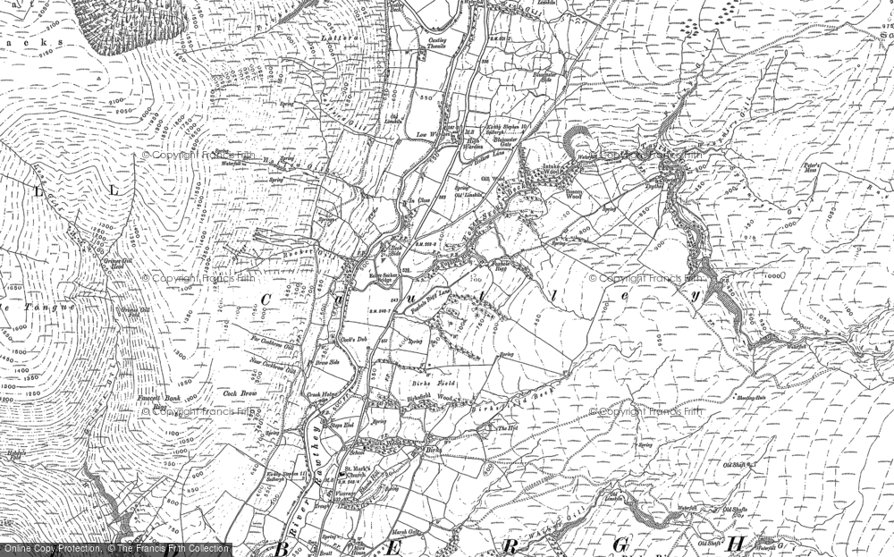 Old Map of Historic Map covering Ben End in 1907