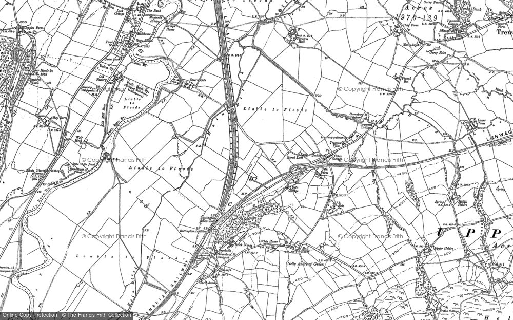 Old Map of Cefn, 1884 - 1901 in 1884
