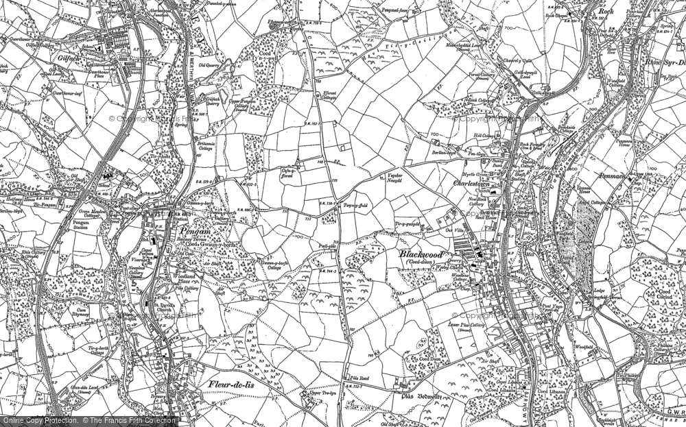 Old Map of Cefn Fforest, 1899 - 1916 in 1899