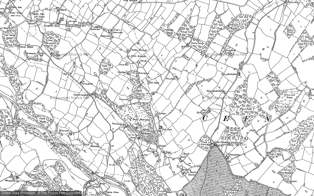 Old Map of Cefn Meiriadog, 1898 - 1910 in 1898