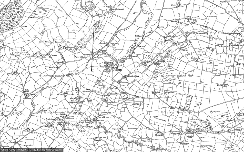 Old Map of Historic Map covering Pentrefelin in 1904