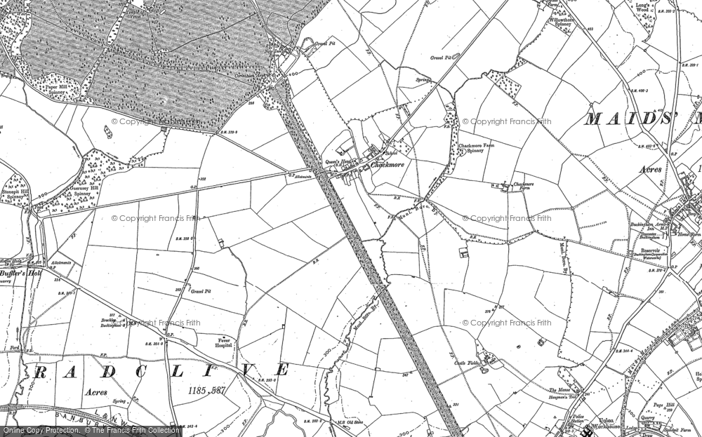 Old Map of Chackmore, 1899 - 1938 in 1899