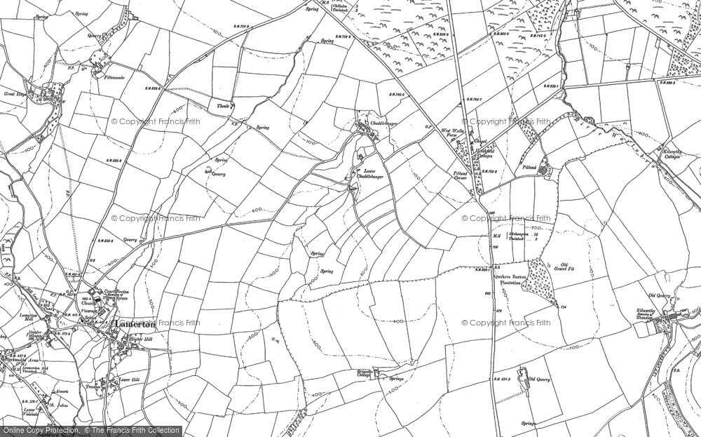 Old Map of Chaddlehanger, 1882 - 1905 in 1882