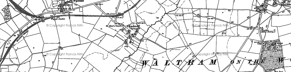 Old map of Wycomb in 1884