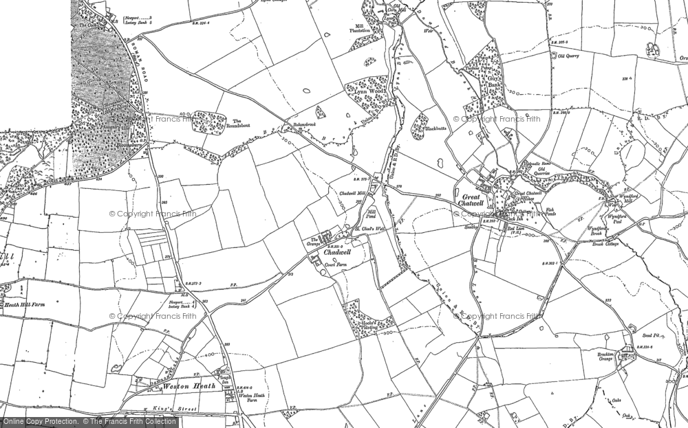 Old Map of Chadwell, 1900 - 1901 in 1900