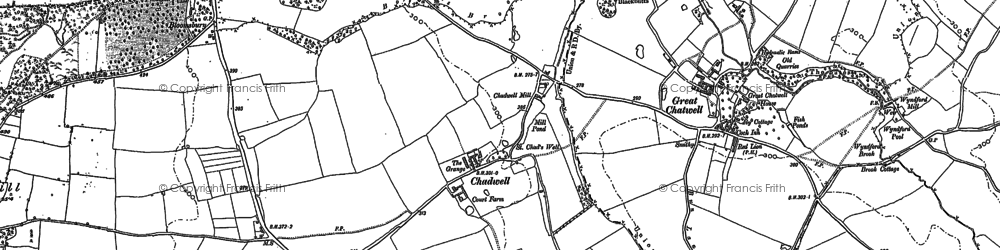 Old map of Chadwell in 1900