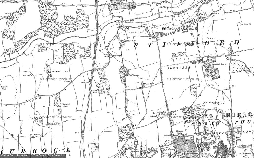 Old Map of Chafford Hundred, 1895 in 1895