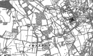 Old Map of Chaldon, 1895