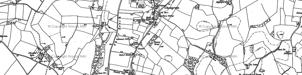 Old map of Pyle in 1907