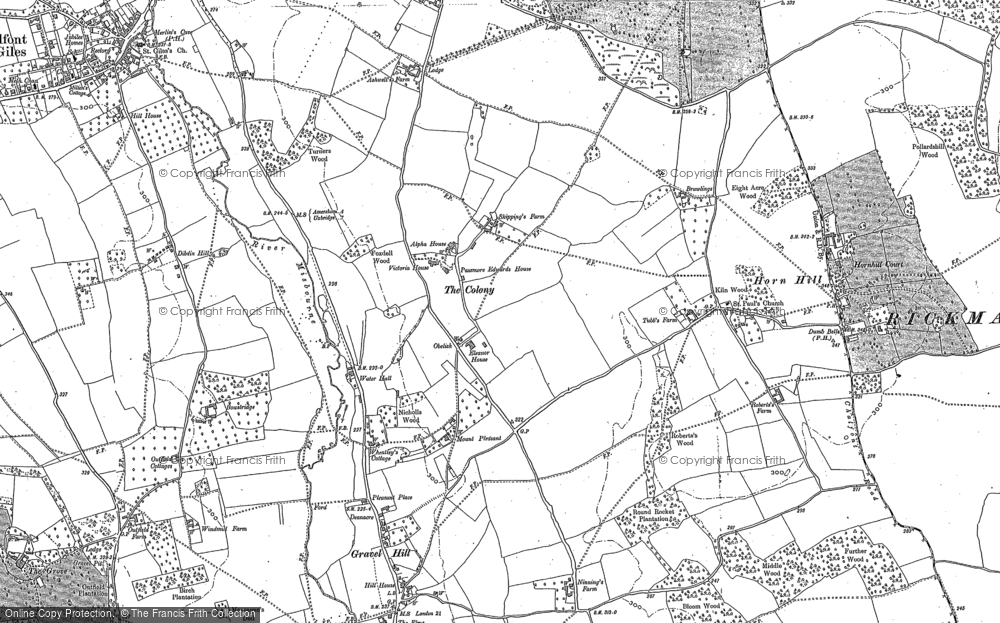 Old Map of Chalfont Common, 1897 - 1923 in 1897